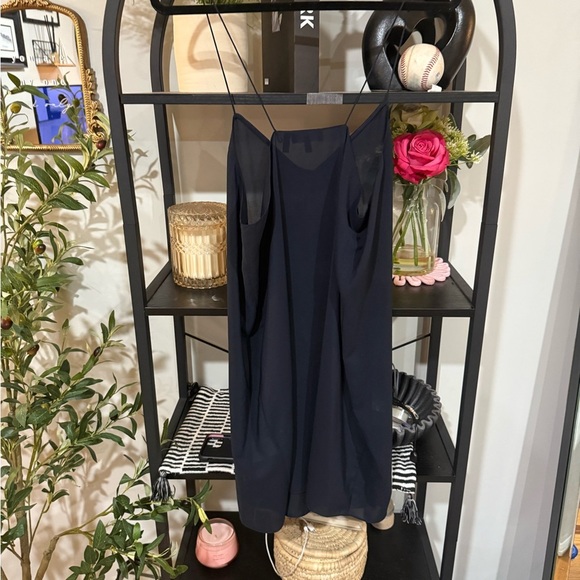 Theory Navy Mini see threw slip dress - Picture 7 of 8